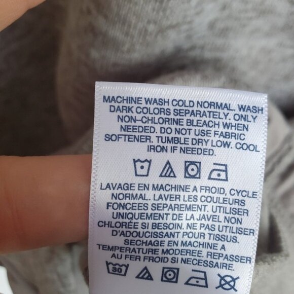 Land's End Grey Sweatshirt Pull Over Like NEW! Cowl - Picture 9 of 10
